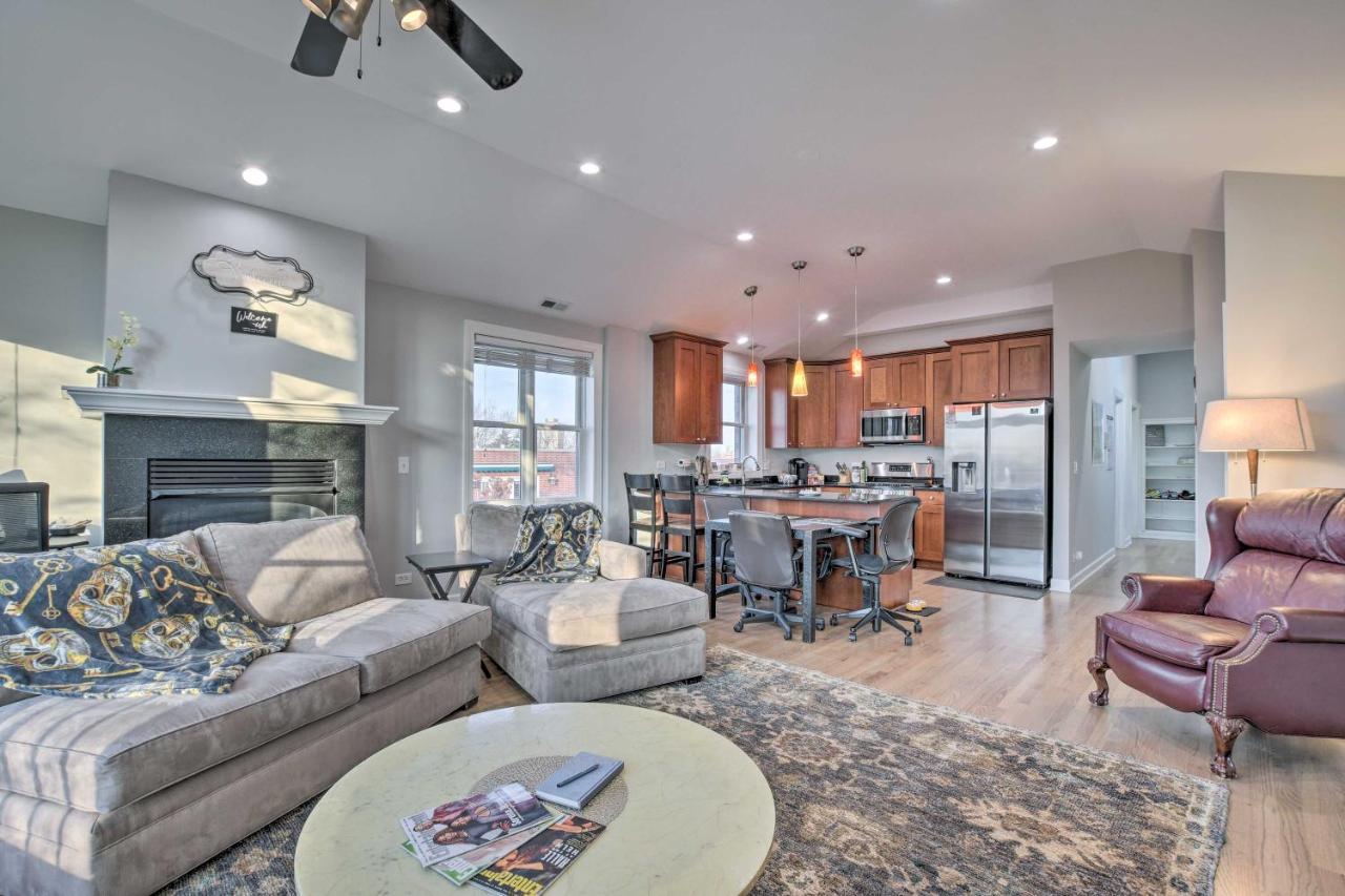 Chicago Condo With Balcony Walk To Cta Stations! Exterior photo