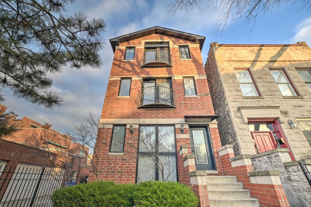 Chicago Condo With Balcony Walk To Cta Stations! Exterior photo